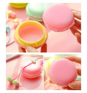 Cute Headset Korean fashion Style Macarons box piston Headphones Earphones